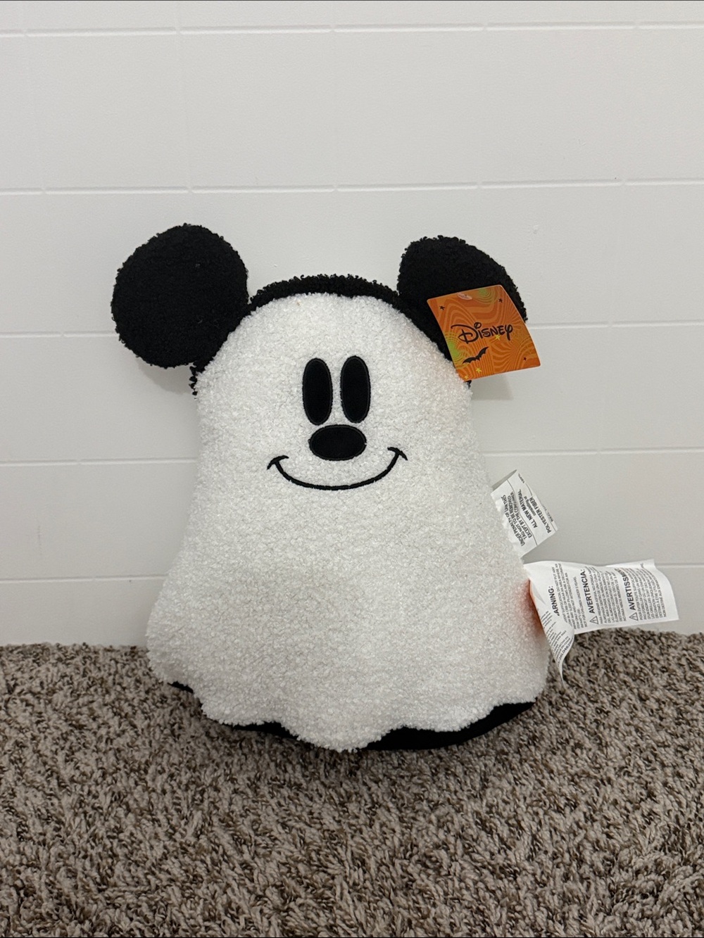 New VIRAL Aldi x Disney Halloween Pillow Mickey Ghost set of 2 IN HAND
